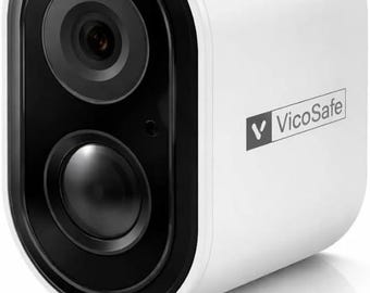 VicoHome draadloze bewakingscamera voor buiten, Full HD wifi, nachtzicht, AI-bewegingsdetectie
