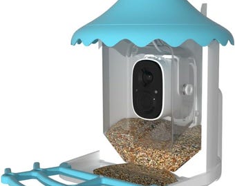 N002 slimme vogelvoedercamera met AI-herkenning, op zonne-energie, nachtzicht, bewegingsmeldingen