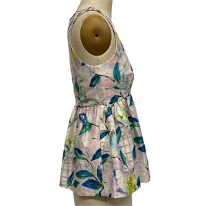 Leifsdottir Anthropologie Fairycore Metallic Brocade Empire Babydoll Top Sz 2 image 5