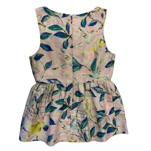 Leifsdottir Anthropologie Fairycore Metallic Brocade Empire Babydoll Top Sz 2 image 4