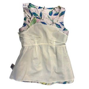 Leifsdottir Anthropologie Fairycore Metallic Brocade Empire Babydoll Top Sz 2 image 9