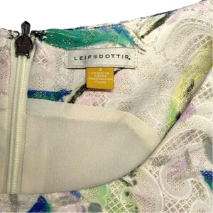 Leifsdottir Anthropologie Fairycore Metallic Brocade Empire Babydoll Top Sz 2 image 8
