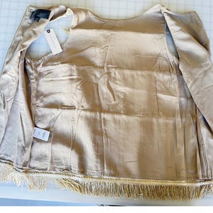 Anthropologie Sonntag in Brooklyn Metallic Fringe Tweed Shell Top Größe Medium Bild 7