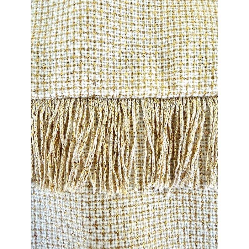 Anthropologie Sonntag in Brooklyn Metallic Fringe Tweed Shell Top Größe Medium Bild 6