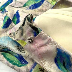 Leifsdottir Anthropologie Fairycore Metallic Brocade Empire Babydoll Top Sz 2 image 13