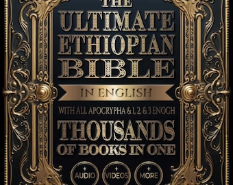 Ultimate Ethiopian Bible English, Complete Apocrypha, 1-3 Enoch, Audio Video (Hardcover)