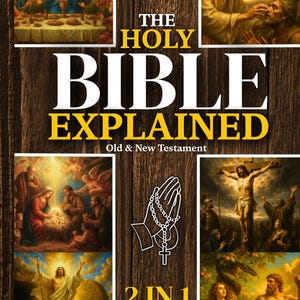 Holy Bible Explained Study Guide, Old New Testament, 10 Minute Daily Reading Hardcover