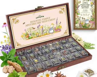 Kit di semi di erbe aromatiche antiche, 32 varietà, non OGM, medicinali, per orto culinario.