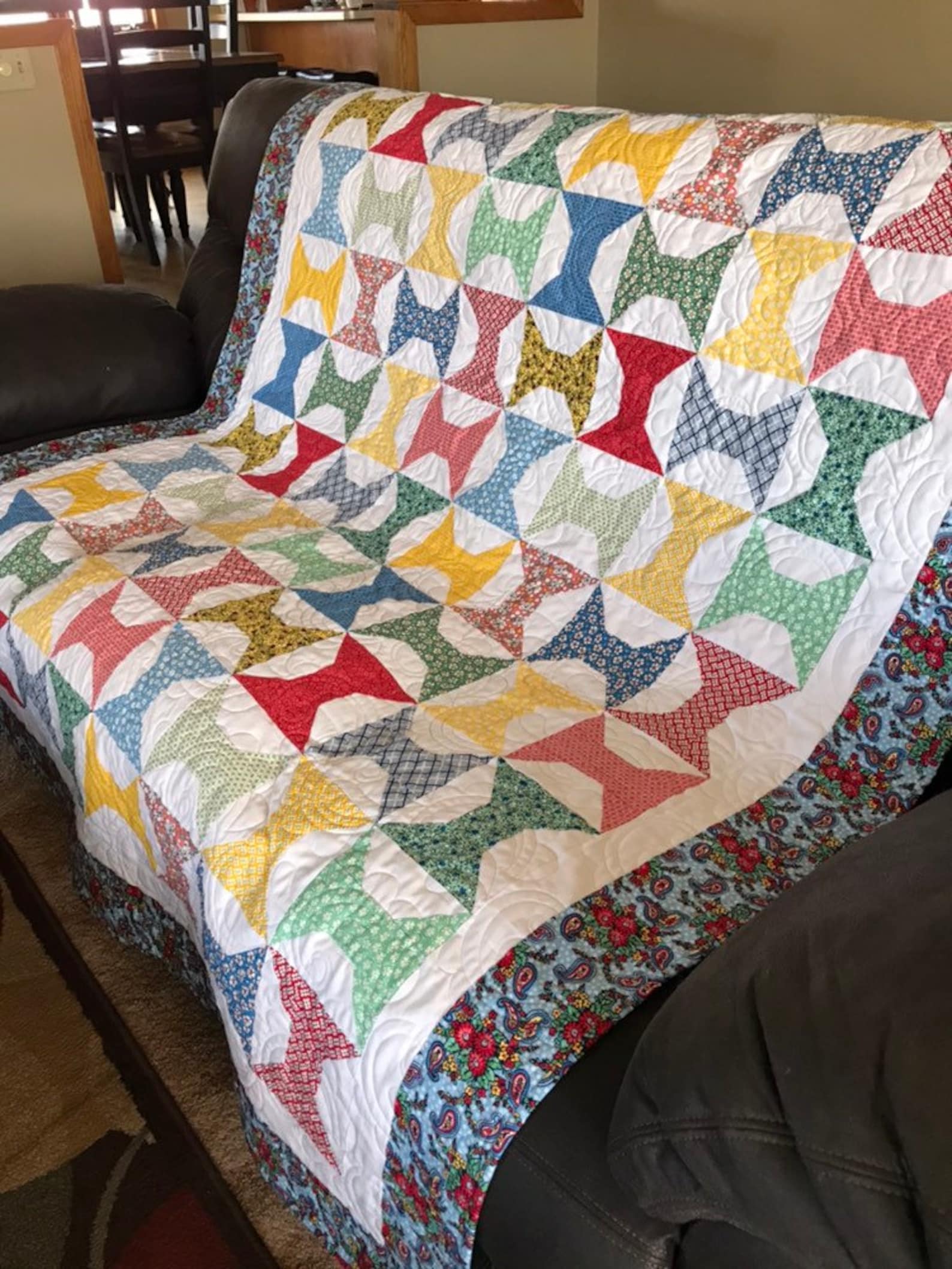 30s reproduction quilt homemade quilt quilts for sale Etsy