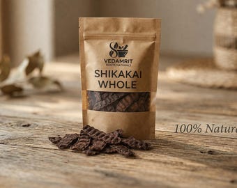 Shikakai Whole Pods | Natural Herbal Hair Care Ingredient, Botanical Supply-100 grams