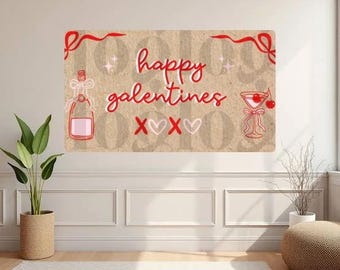 Feliz Día de las Amigas - Plantillas de banners personalizables con temática de San Valentín (5 incluidas)