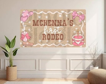 Plantillas personalizables para cumpleaños con temática de rodeo