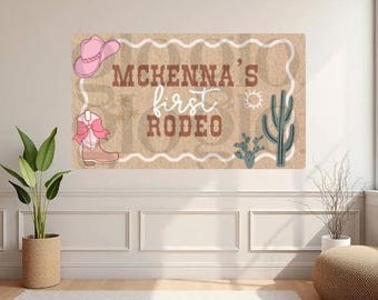 Plantillas personalizables para cumpleaños con temática de rodeo