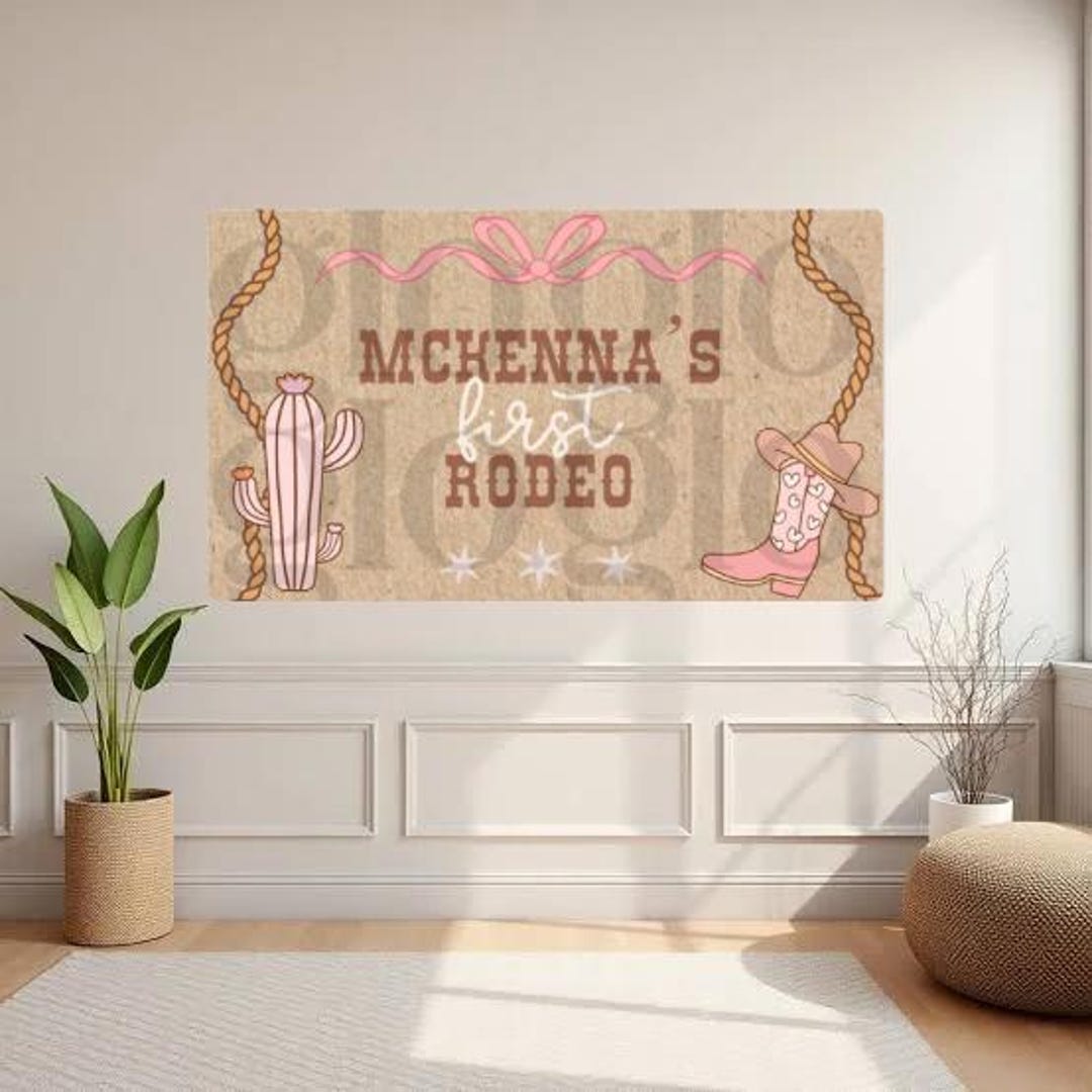 First Rodeo Themed Birthday Customizable Templates - Etsy