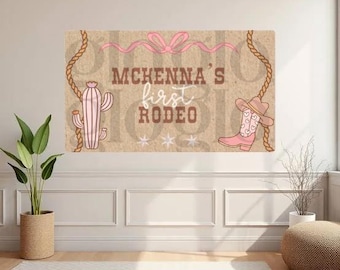 Plantillas personalizables para cumpleaños con temática de rodeo