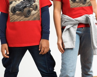Jugend RC Horror Jason T-Shirt, Basher Boyz Fernsteuerungs-Auto-Grafik-T-Shirt, Punk Streetwear