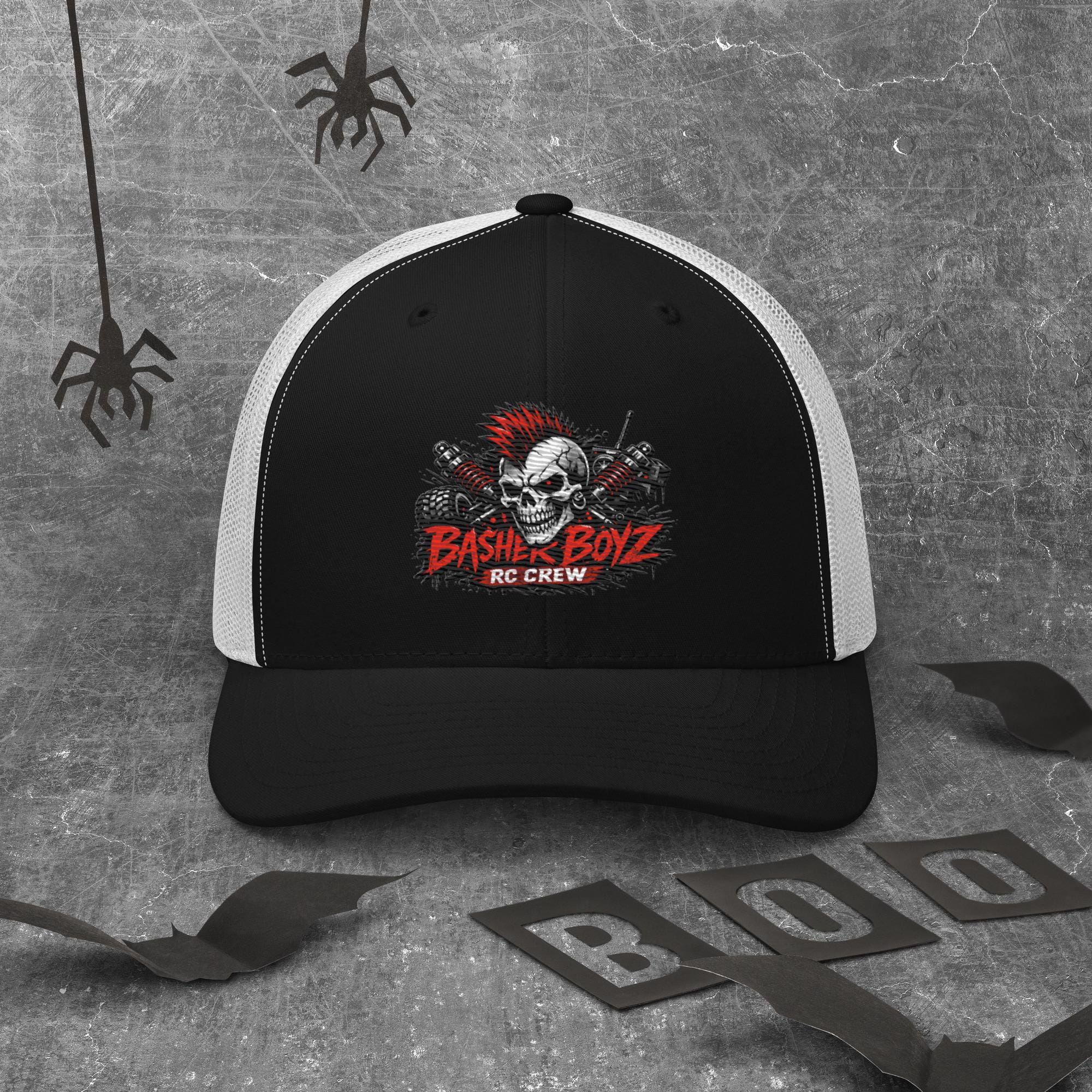 Basher Boyz RC Trucker Cap, Punk Skull RC Hobbyist Snapback Mesh Hat - Etsy