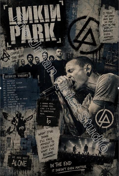 Linkin park poster - Etsy 日本