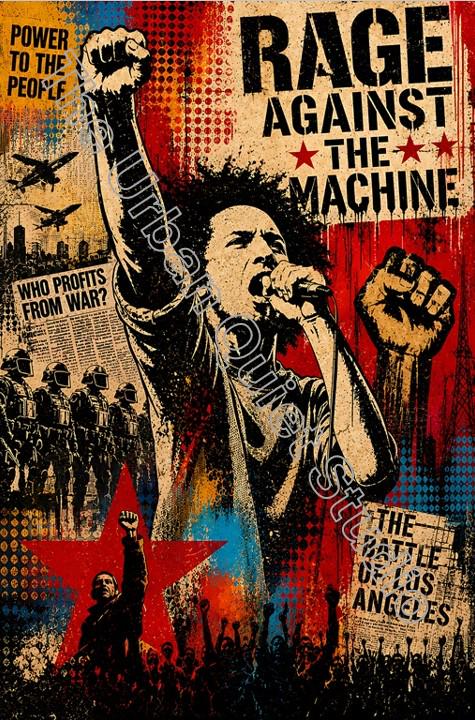Rage Against the Machine Concert Poster - Etsy