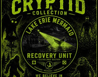 Lake Erie Mermaid Recovery Unit Shirt, Midwest Cryptid Tee, Cleveland Horror Graphic