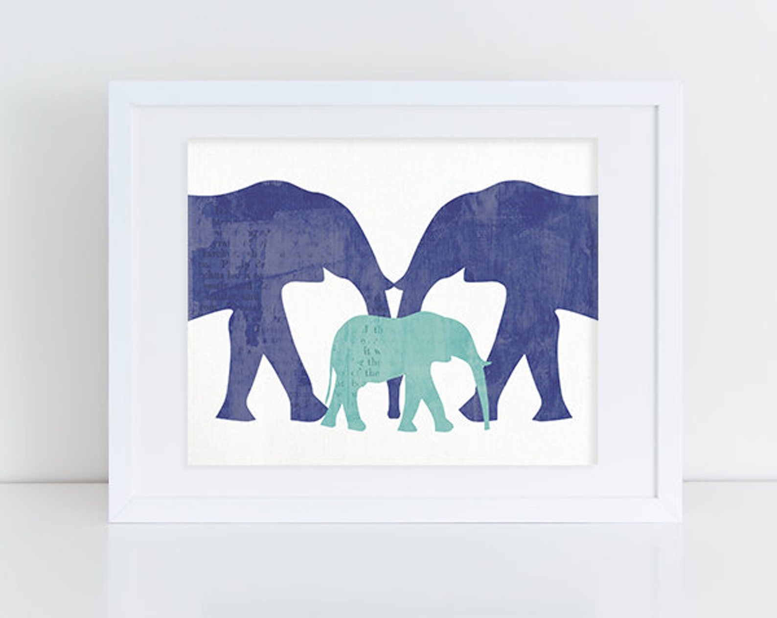 Elephant Nursery Art Print 8x10 Etsy