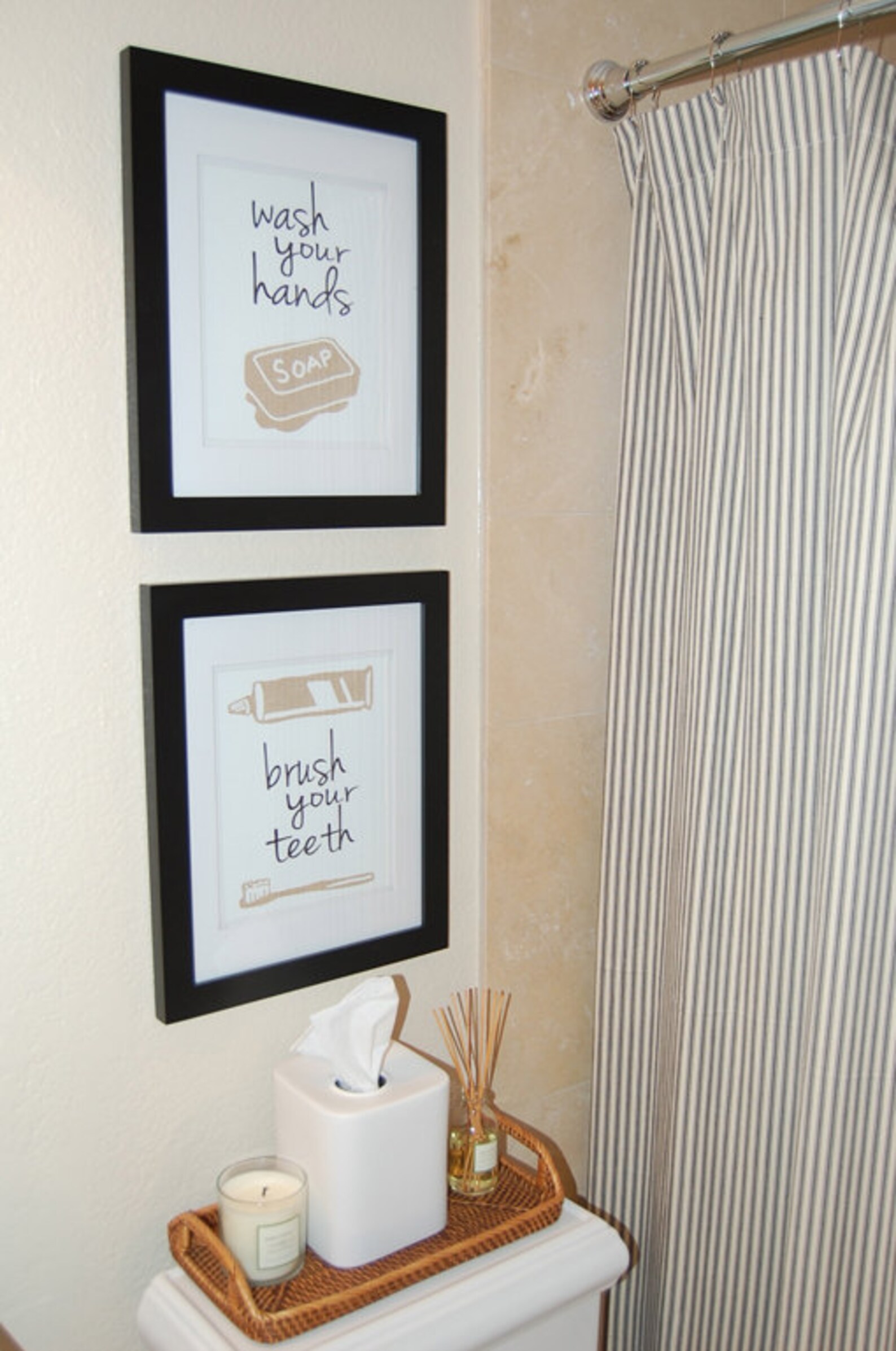 Bathroom Art Print Set of 4 Etsy