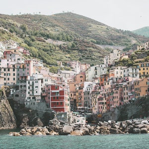 Riomaggiore Italy Wall Art // Cinque Terre Print for Wall Decor