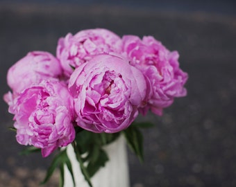 floral botanical boho decor nature peony photograph boho home decor square print bohemian peonies