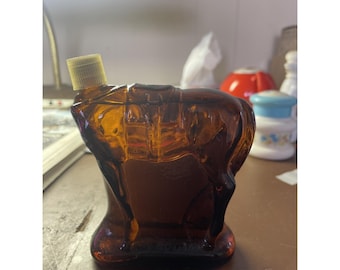Decanter vintage Avon Wild Country Dopobarba "The Horse" vuoto, senza tappo.