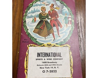 Catalogo Vintage Spirits And Wine Liquori Edizione 1960 New York Natale Bourbon