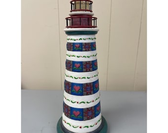 Jim Shore "Light Of Hope" 2003 Shorelights Hearts # 114438 - Faro 11"