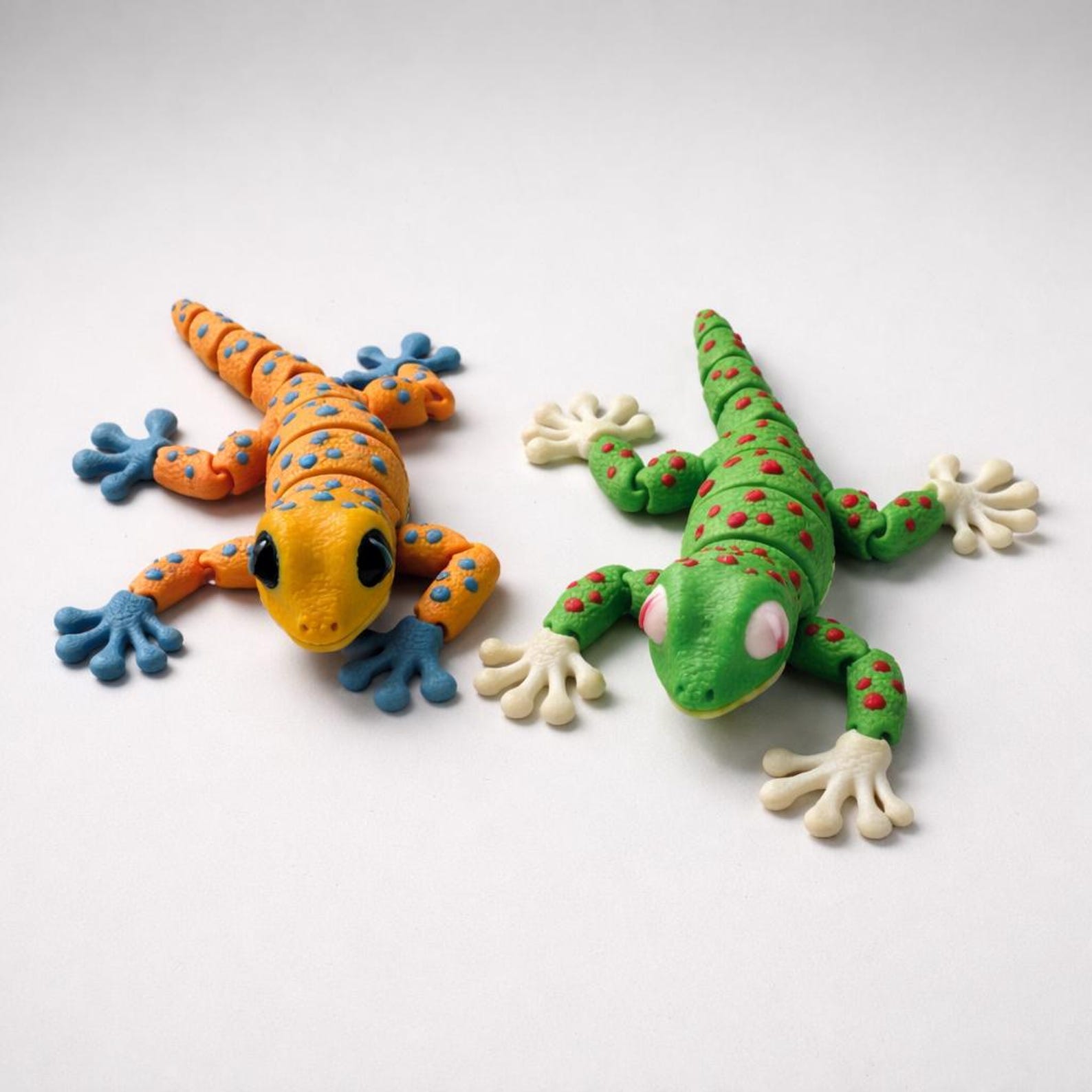 Articulated 3D Printed Gecko Lizard – Flexible Fidget Toy, Desk Buddy ...