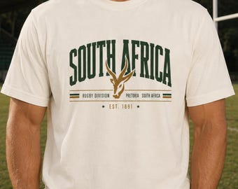 Vintage South Africa Rugby Shirt, Amabokoboko Tee with Springbok Graphic
