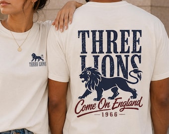England Soccer Shirt, Three Lions 2026 World Cup Tee, Come On England Football Fan Gift, England Fan Shirt Men Women