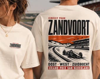 Zandvoort Shirt Gift Comfort Colors | Circuit Racing Tee | Dutch Grand Prix | van Nederland Tee