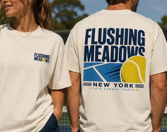 Tennis Shirt Women, Vintage Tee, New York Oversized Graphic Tee, Comfort Colors Retro Sports Tee