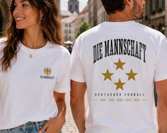 German Soccer T-Shirt, German Football Pride World Cup Fan Tee, Football Team Shirt, Germany National Team, Sports Jersey