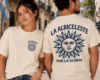 Argentina World Cup Shirt | La Albiceleste | Por La Gloria | Argentina Soccer Fan Tee | Vintage Argentina Shirt | Argentina Football Gift