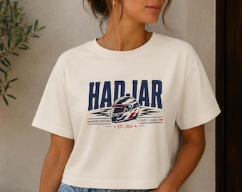 F1 Crop Top F1 Racing Crop Top, Paris Grand Prix Fan Tee, Hadjar Inspired Streetwear T-Shirt, Boxy Cropped Comfort Colors Shirt, Gift