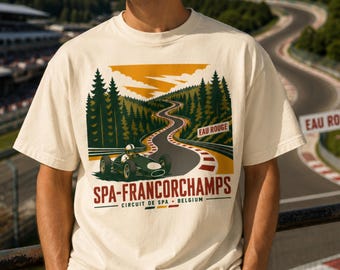 Spa Francorchamps Shirt, Eau Rouge T-Shirt, Belgian Grand Prix Tee, Vintage F1 Circuit Shirt, Comfort Colors Tee