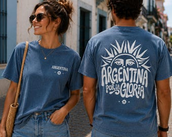 Argentina Shirt | Argentina World Cup Tshirt | Argentina Soccer Fan Shirt | Vintage Argentina Tee | Argentina Football Gift