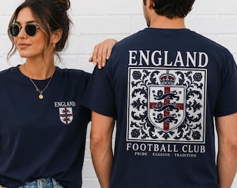 England World Cup 2026 | England Football Fan Tee | Soccer Gift for Him | England Supporter Apparel | Unisex Tee