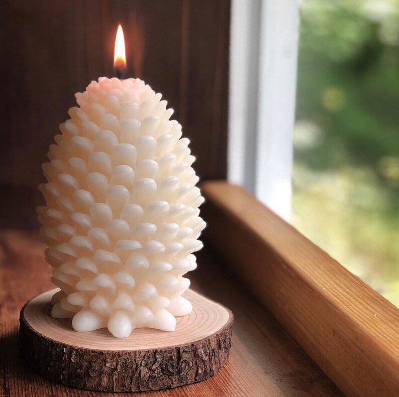 Pine Cone Shaped Candle Etsy