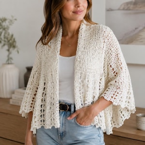 Crochet Shawl Pattern For Women | Crochet Poncho Pattern | Easy Circular Shawl Pattern | Crochet Patterns For Beginner