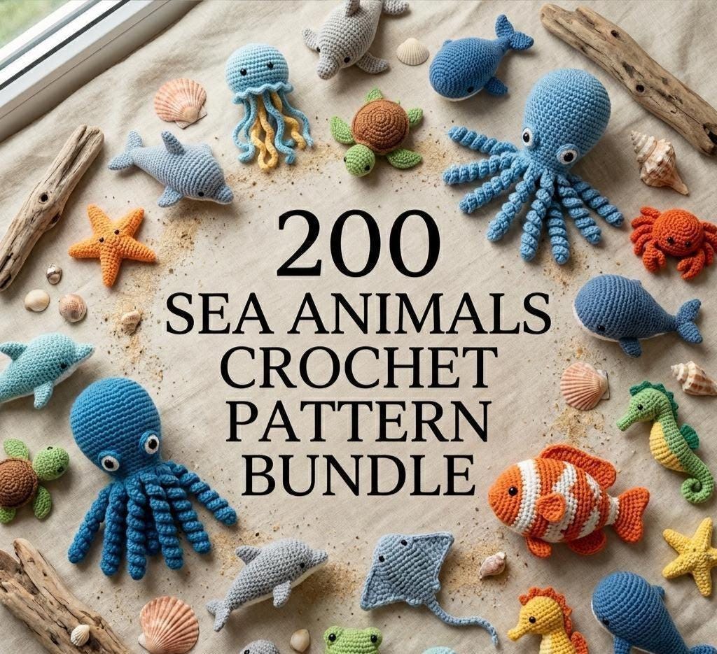 海の生き物のかぎ針編み - Etsy 日本