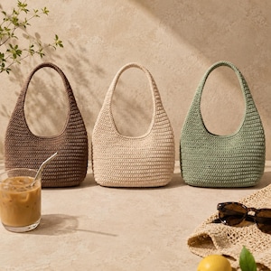 Modèle de sac fourre-tout au crochet d'été facile avec tutoriel vidéo, modèle de sac fourre-tout au crochet simple, modèle de sac au crochet image 6
