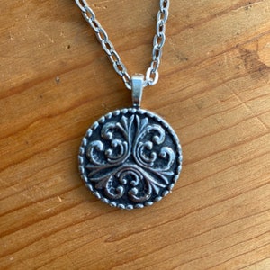 Tele Pewter Button Necklace from Norway