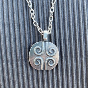 Viking Krøll Pewter Button Necklace Norway