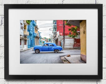 Cuba Vintage Car Old CarsHavana Print Cuban