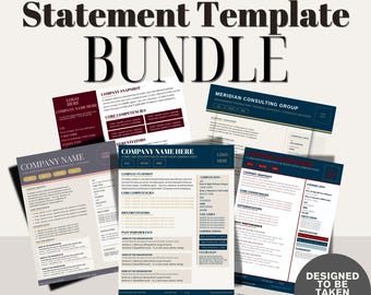 Capability Statement Templates | 5 Canva Designs for Small Business Contractors